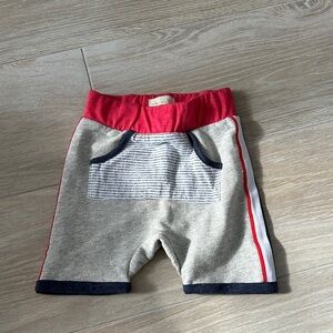 Stylish Kids Shorts with Red and Gray Accents